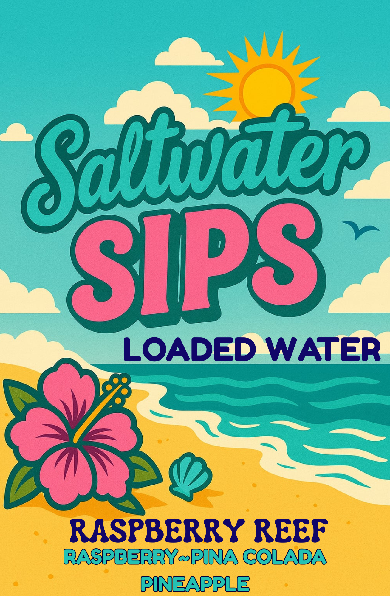 RASPBERRY REEF Loaded Tea or Loaded Water  Sugar Free Gluten Free