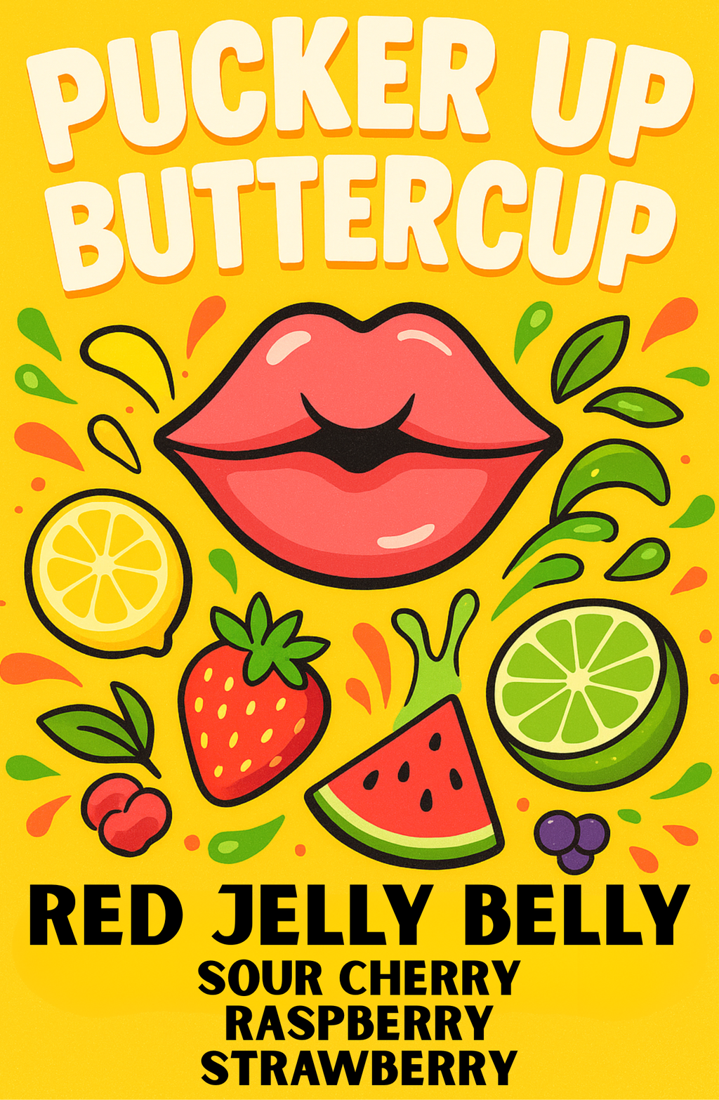 RED JELLY BELLY  Loaded Tea or Loaded Water  Sugar Free Gluten Free
