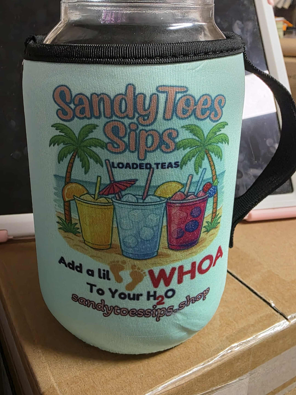 🏝️ SandyToes Sips 32oz Mason Jar Sleeves BUNDLE