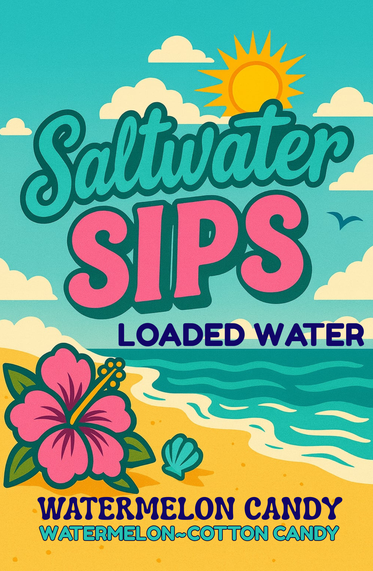 WATERMELON CANDY Loaded Tea or Loaded Water  Sugar Free Gluten Free