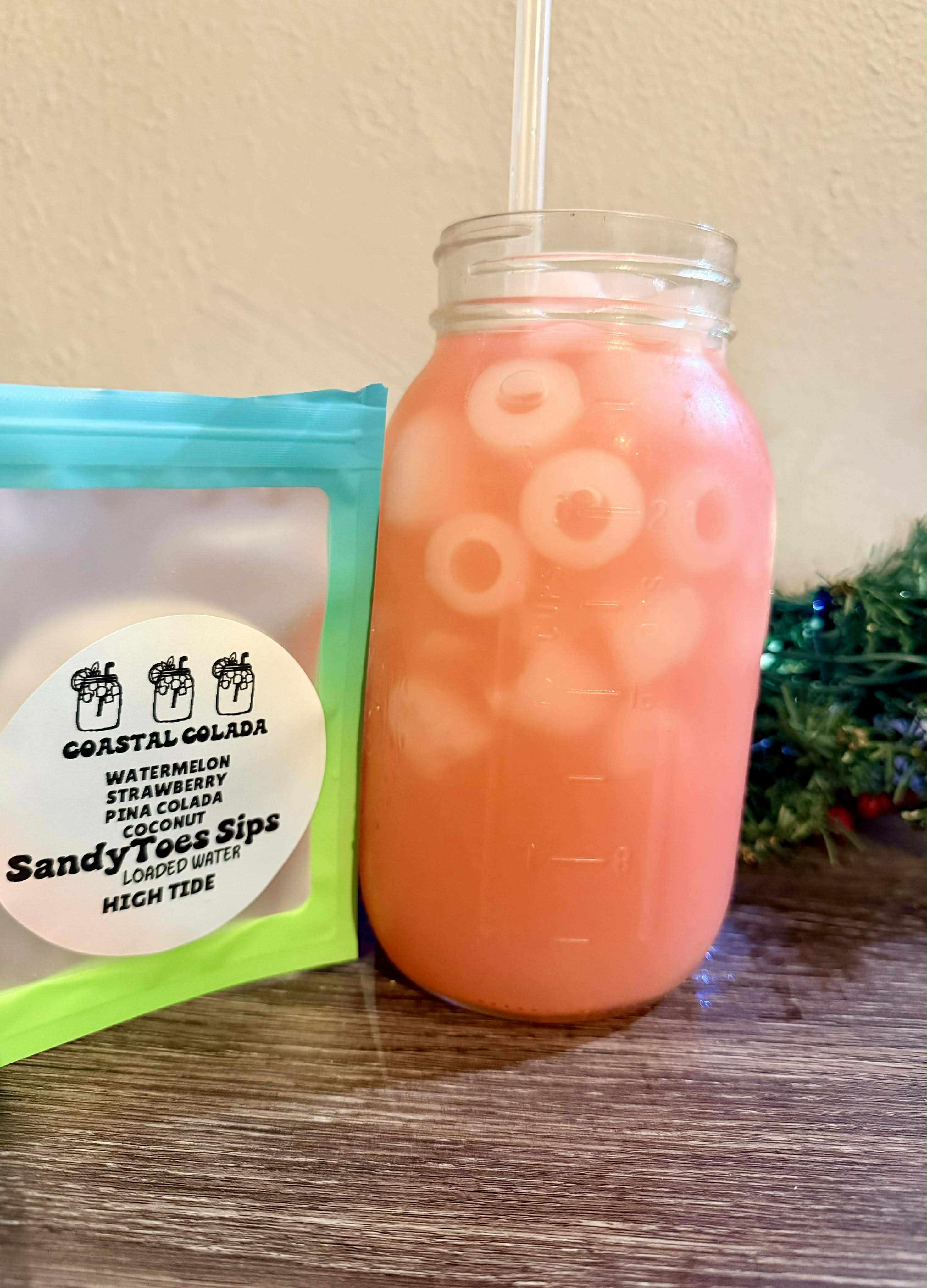 COASTAL COLADA Loaded Tea or Loaded Water  Sugar Free Gluten Free