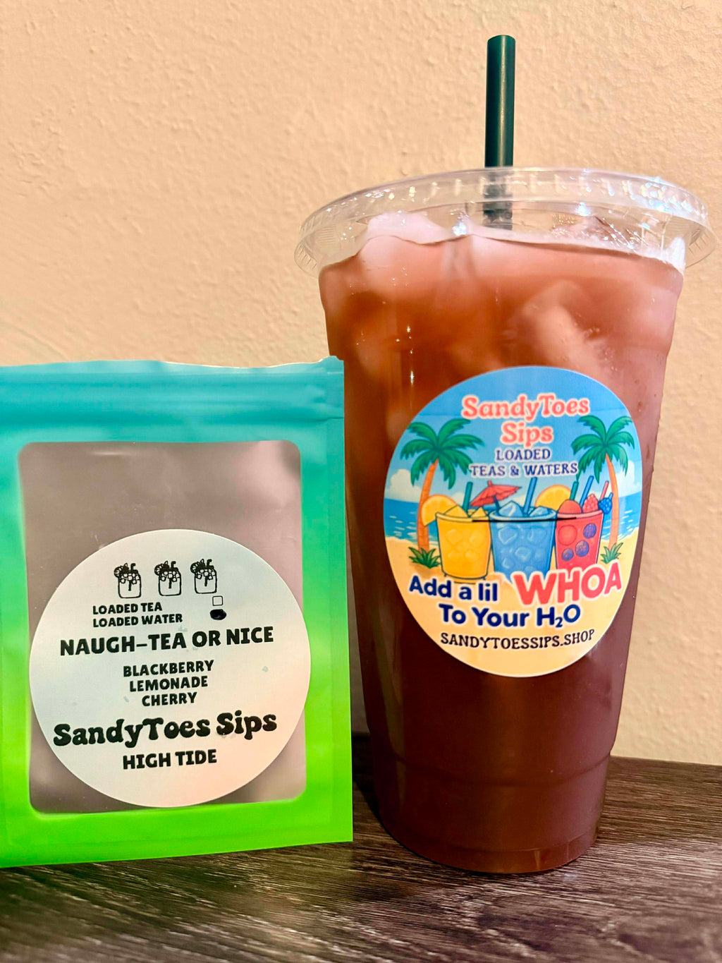 NAUGH-TEA OR NICE  Loaded Tea or Loaded Water  Sugar Free Gluten Free