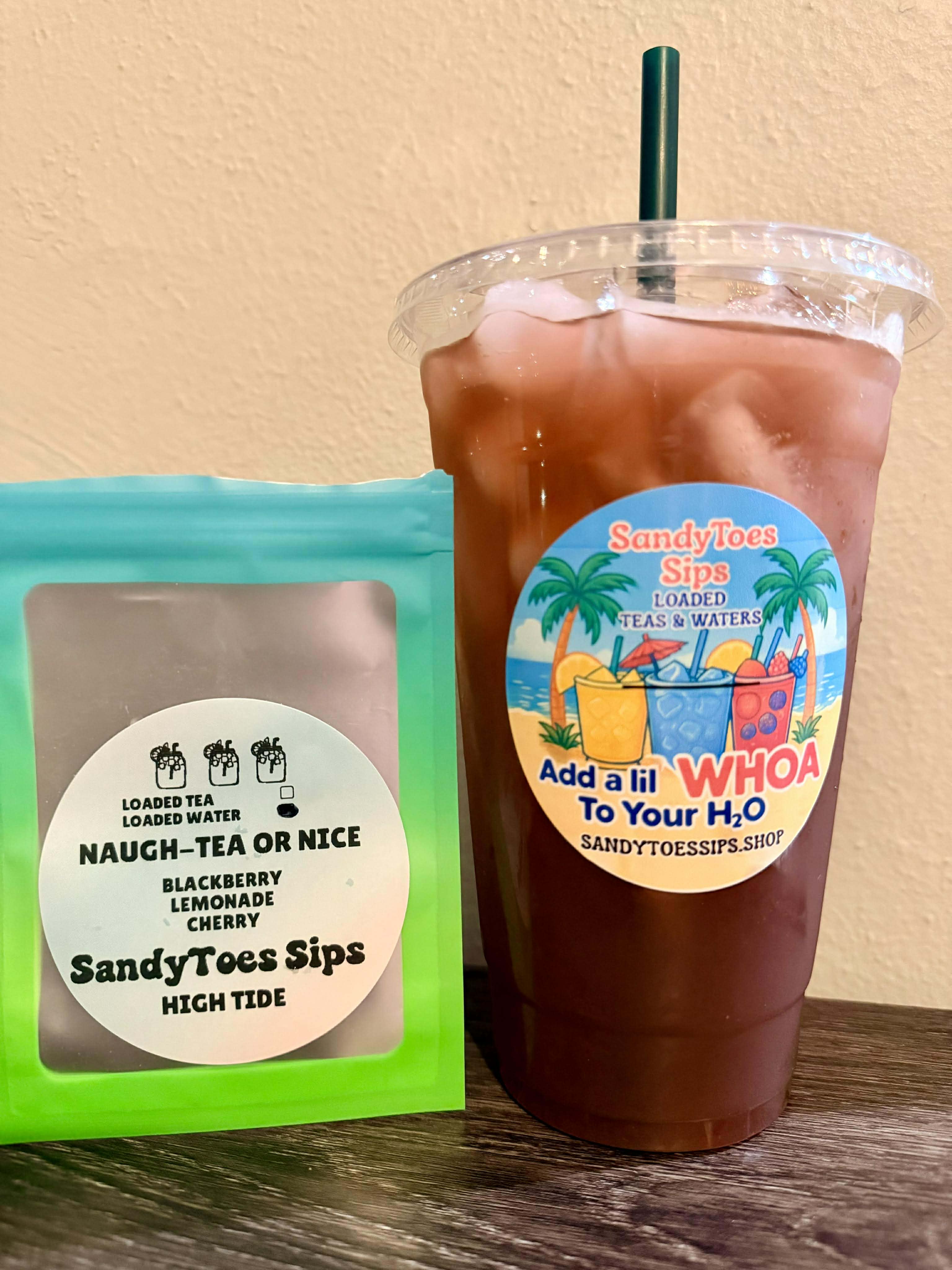 NAUGH-TEA OR NICE  Loaded Tea or Loaded Water  Sugar Free Gluten Free