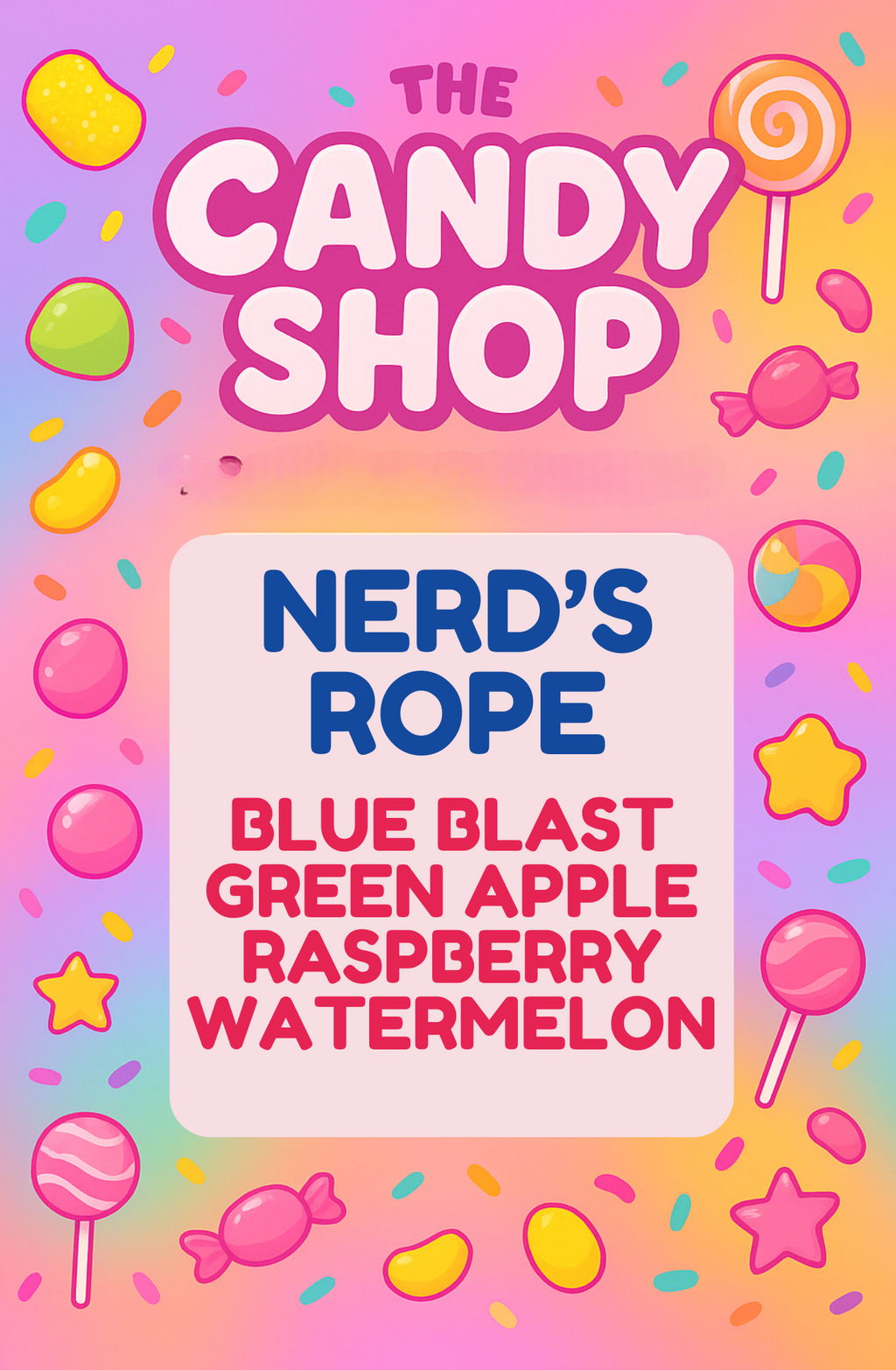 NERD'S ROPE Loaded Tea or Loaded Water  Sugar Free Gluten Free