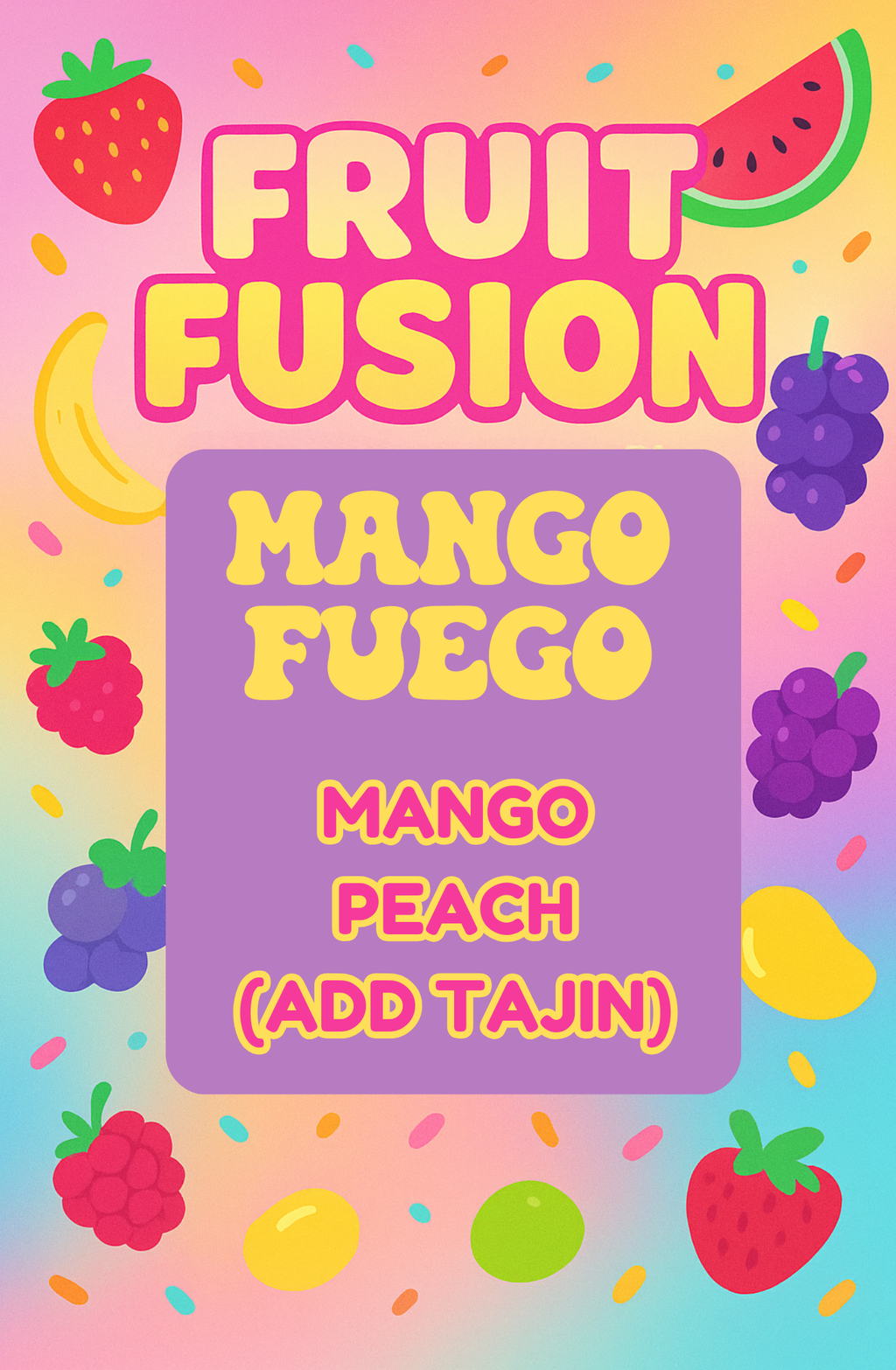 MANGO FUEGO Loaded Tea or Loaded Water  Sugar Free Gluten Free