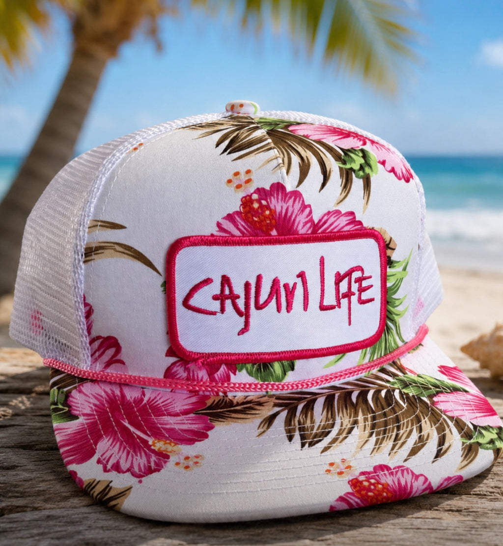 TROPICAL CAJUN LIFE TRUCKER HAT