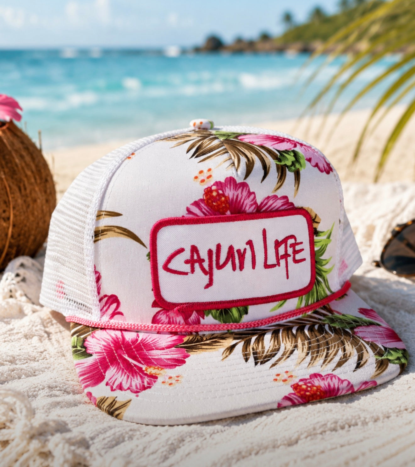 TROPICAL CAJUN LIFE TRUCKER HAT