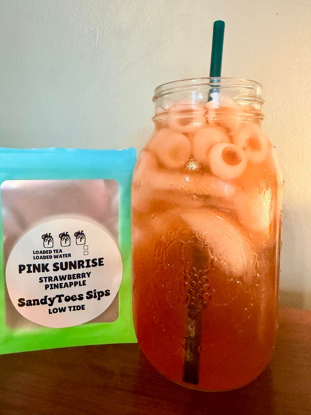 PINK SUNRISE Loaded Tea or Loaded Water  Sugar Free Gluten Free