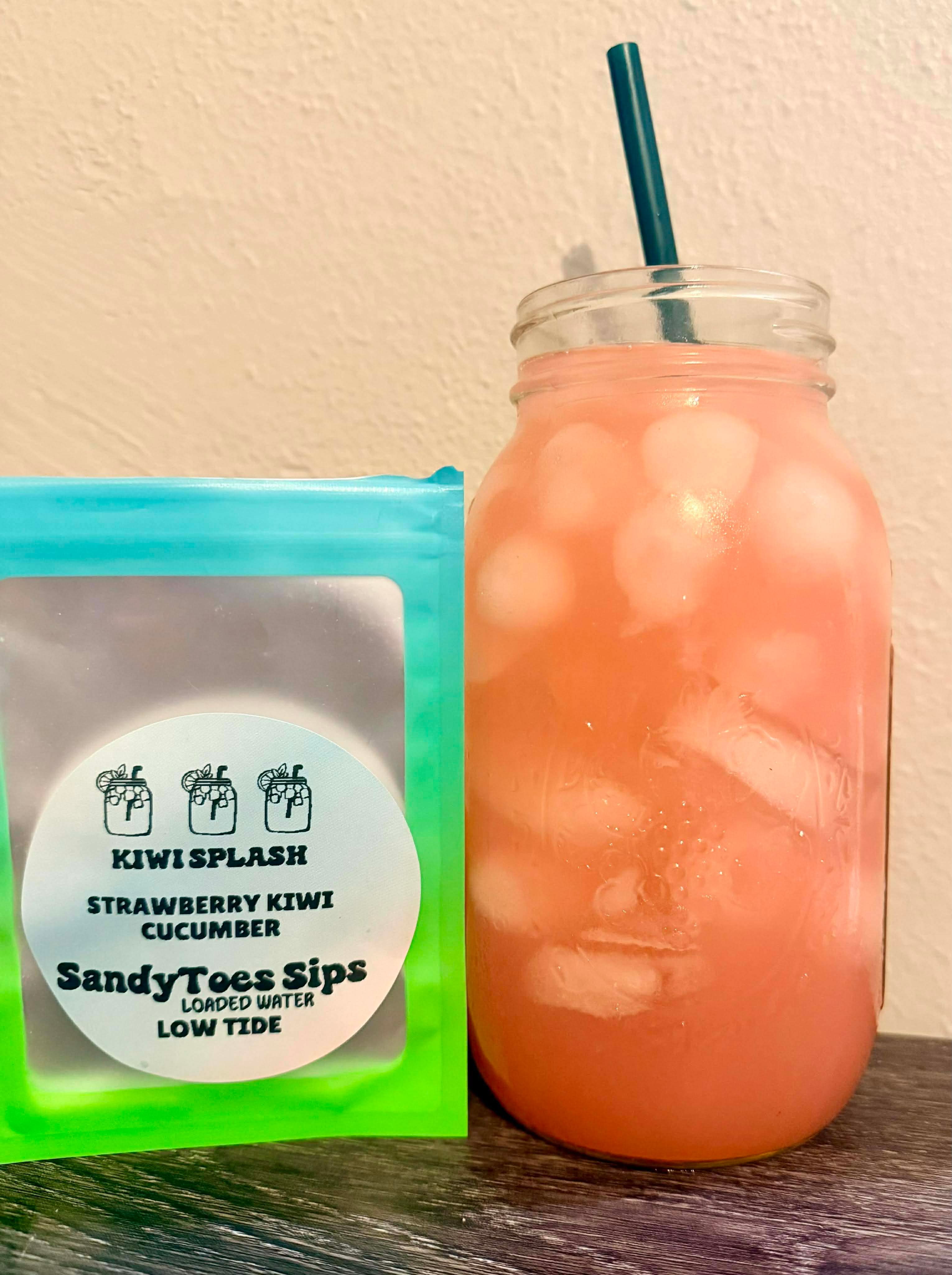 KIWI SPLASH Loaded Tea or Loaded Water  Sugar Free Gluten Free