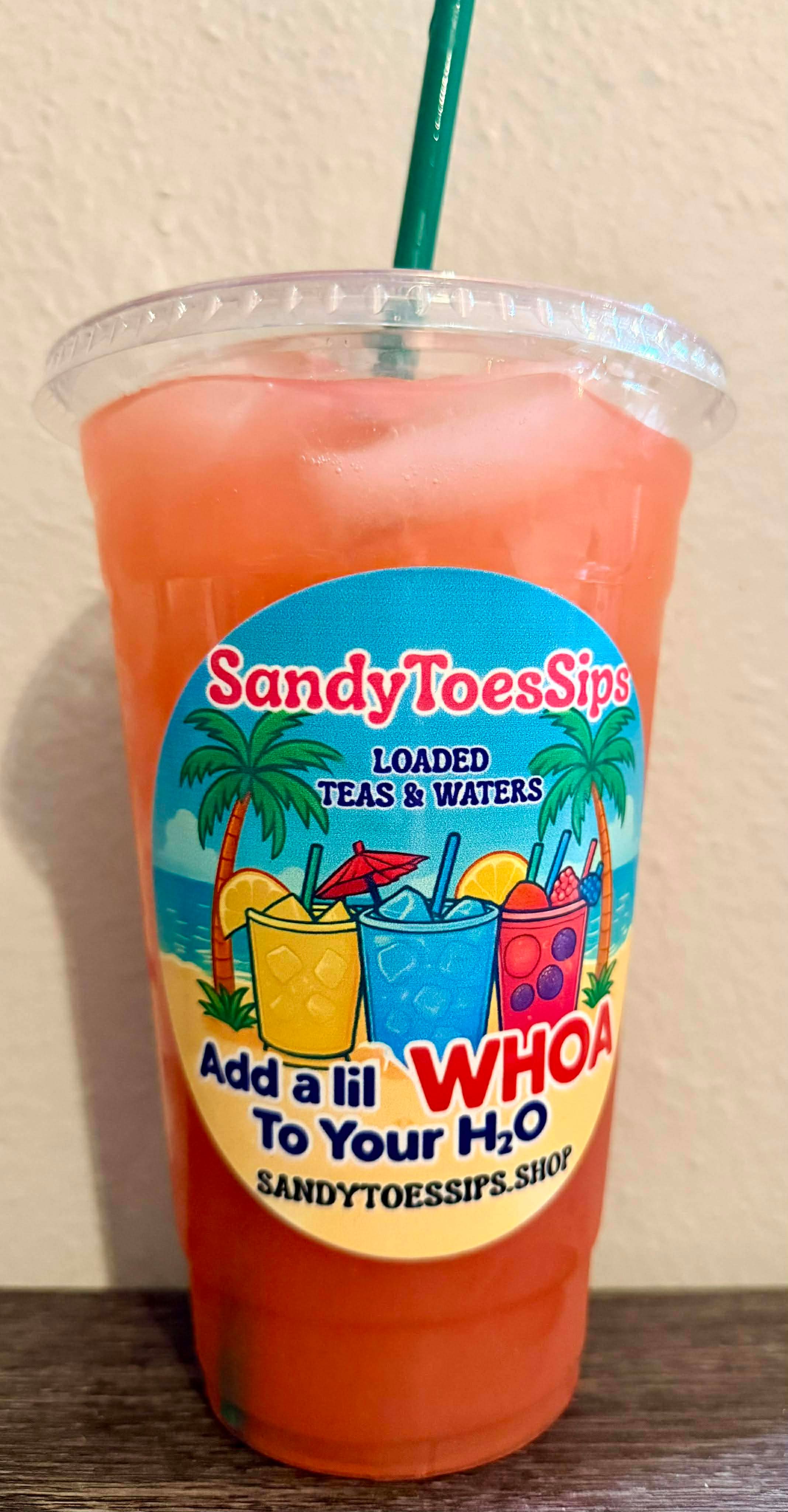 STRAWBERRY COLADA Loaded Tea or Loaded Water  Sugar Free Gluten Free