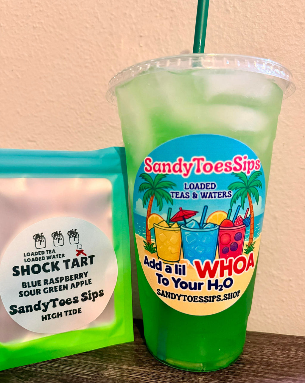 SHOCK TART Loaded Tea or Loaded Water  Sugar Free Gluten Free