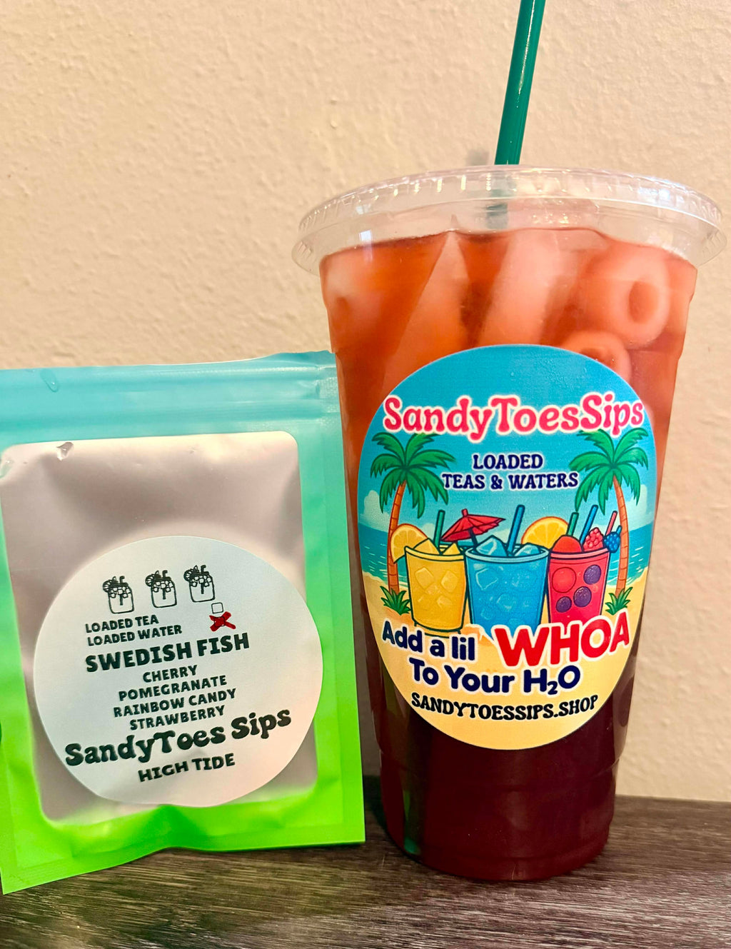 SWEDISH FISH Loaded Tea or Loaded Water  Sugar Free Gluten Free