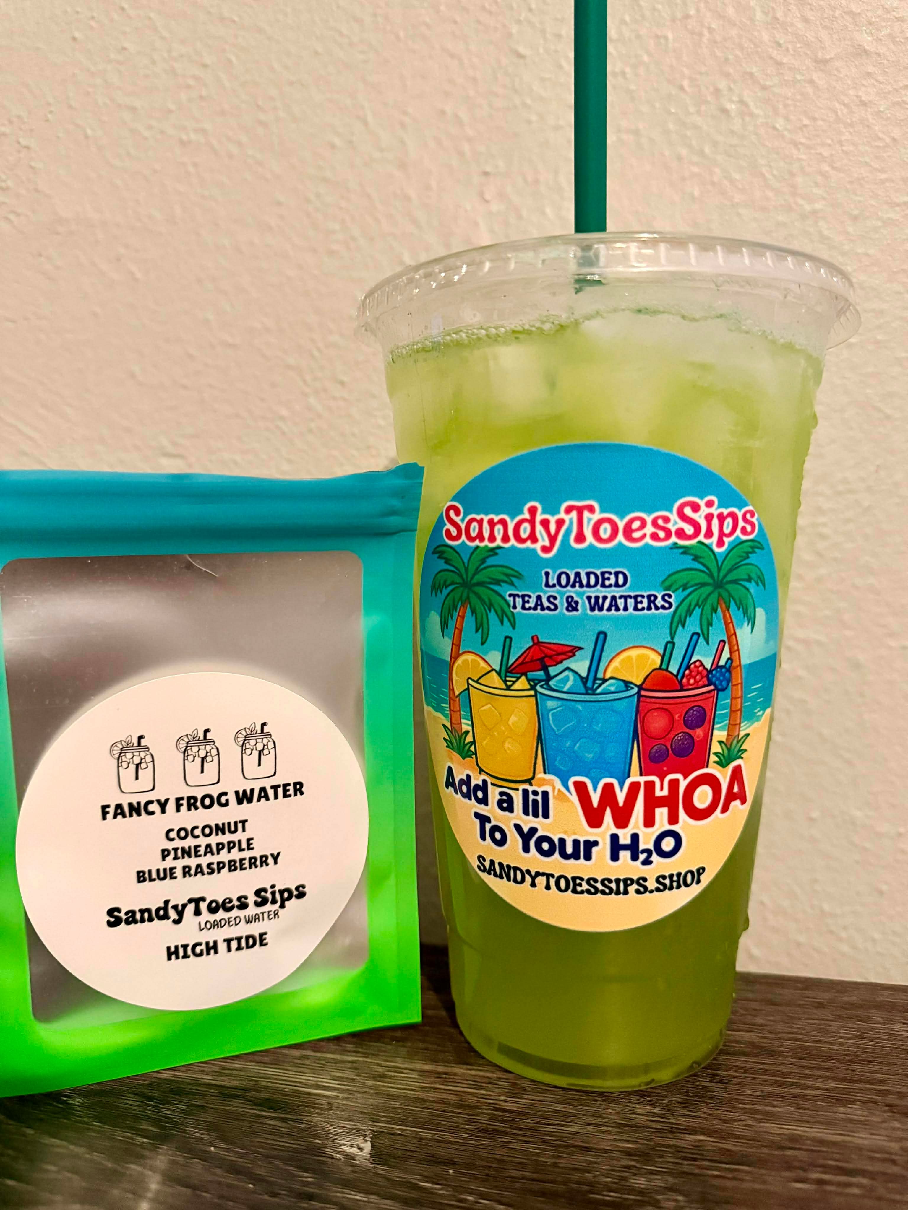 FANCY FROG WATER Loaded Tea or Loaded Water  Sugar Free Gluten Free