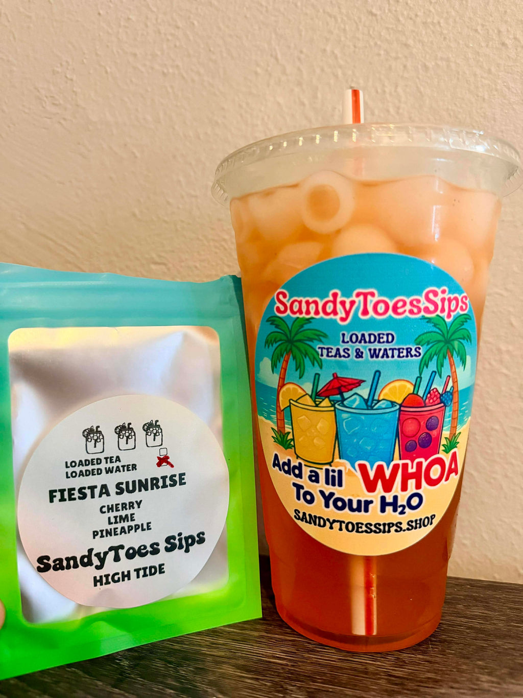 FIESTA SUNRISE Loaded Tea or Loaded Water  Sugar Free Gluten Free