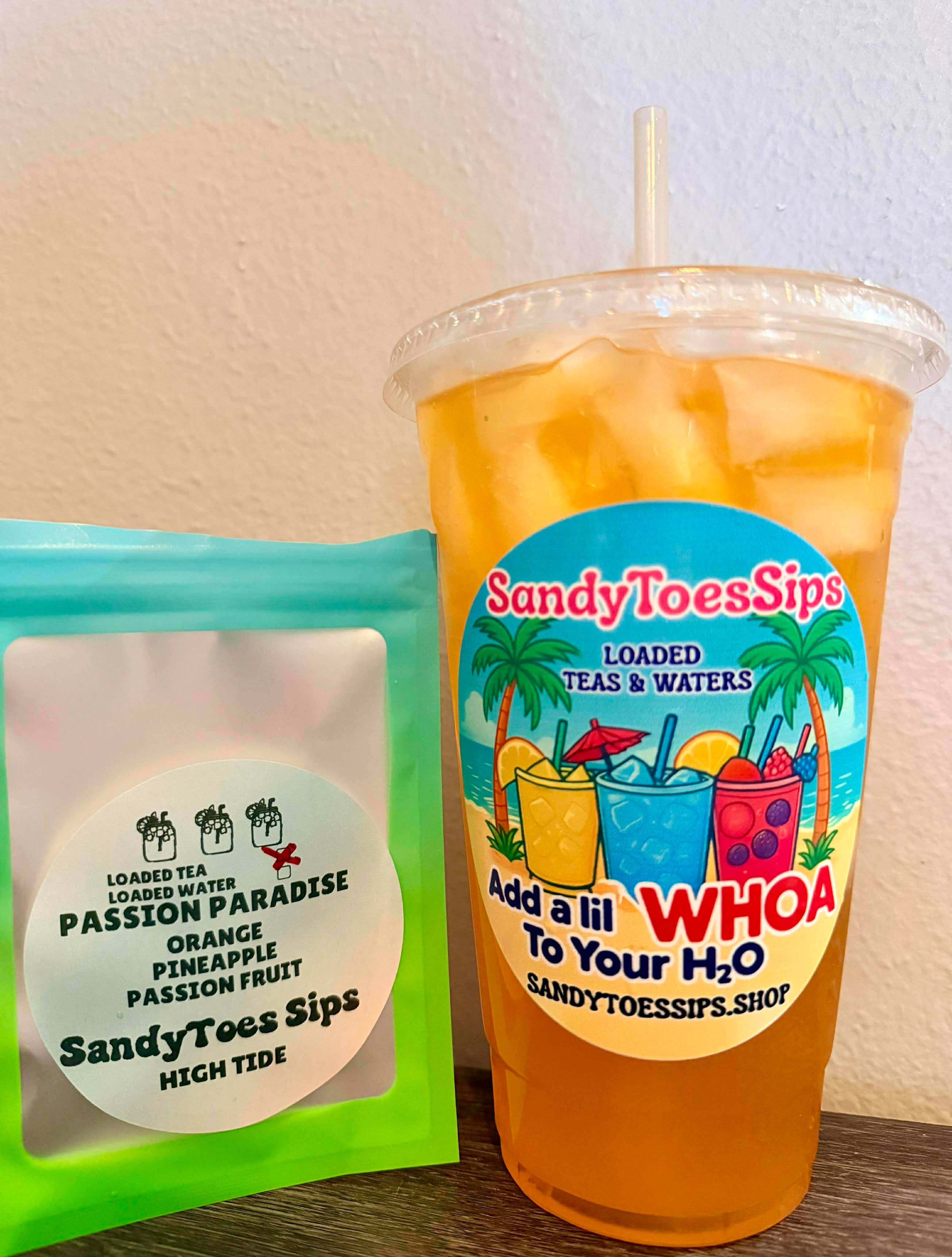 PASSION PARADISE Loaded Tea or Loaded Water  Sugar Free Gluten Free