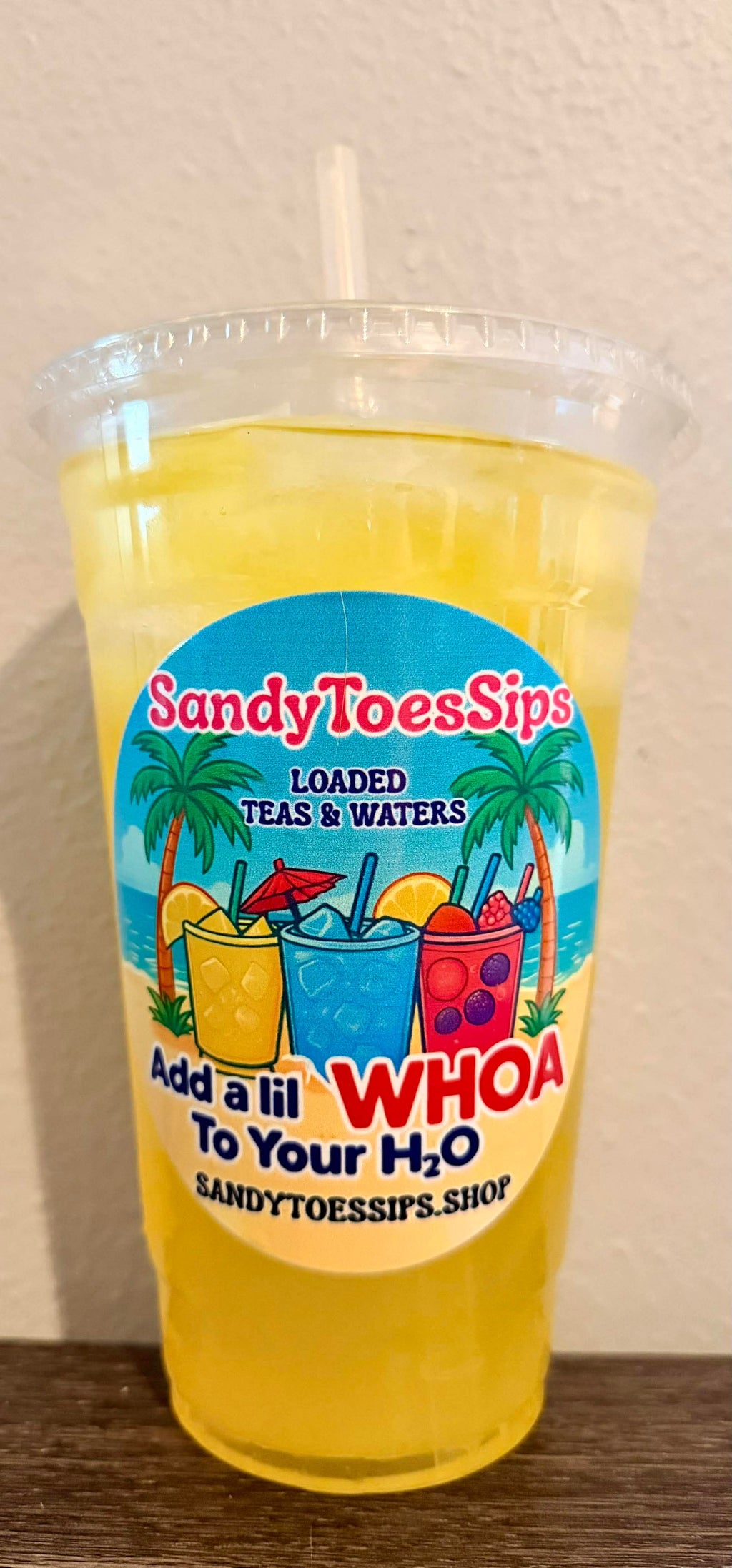 PEACH ON THE BEACH Loaded Tea or Loaded Water Sugar Free Gluten Free