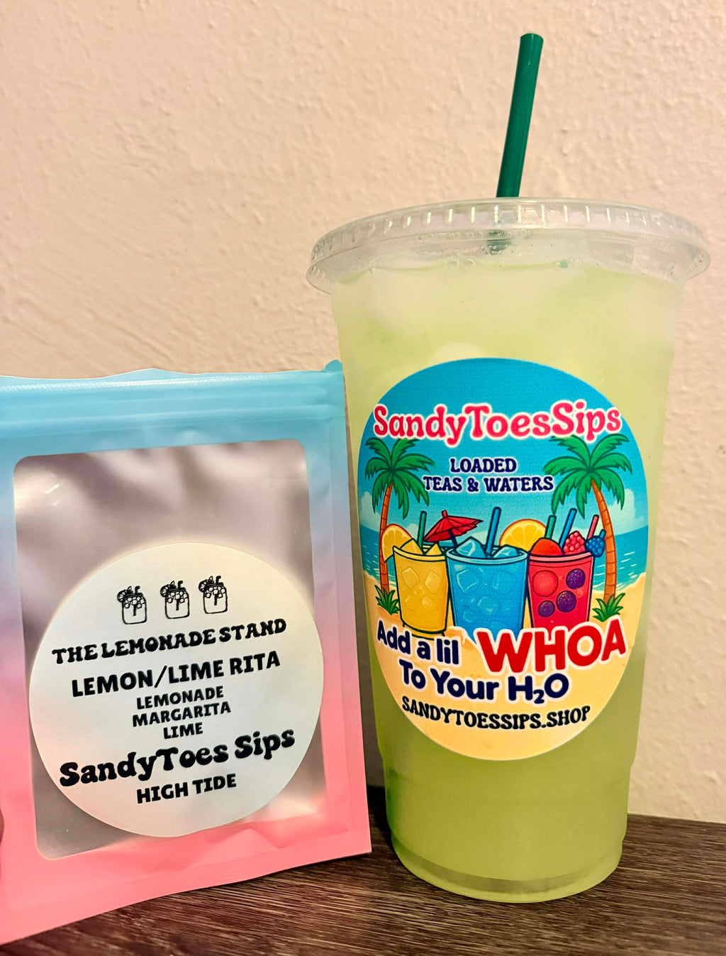 LEMON/LIME RITA Loaded Tea or Loaded Water Sugar Free Gluten Free