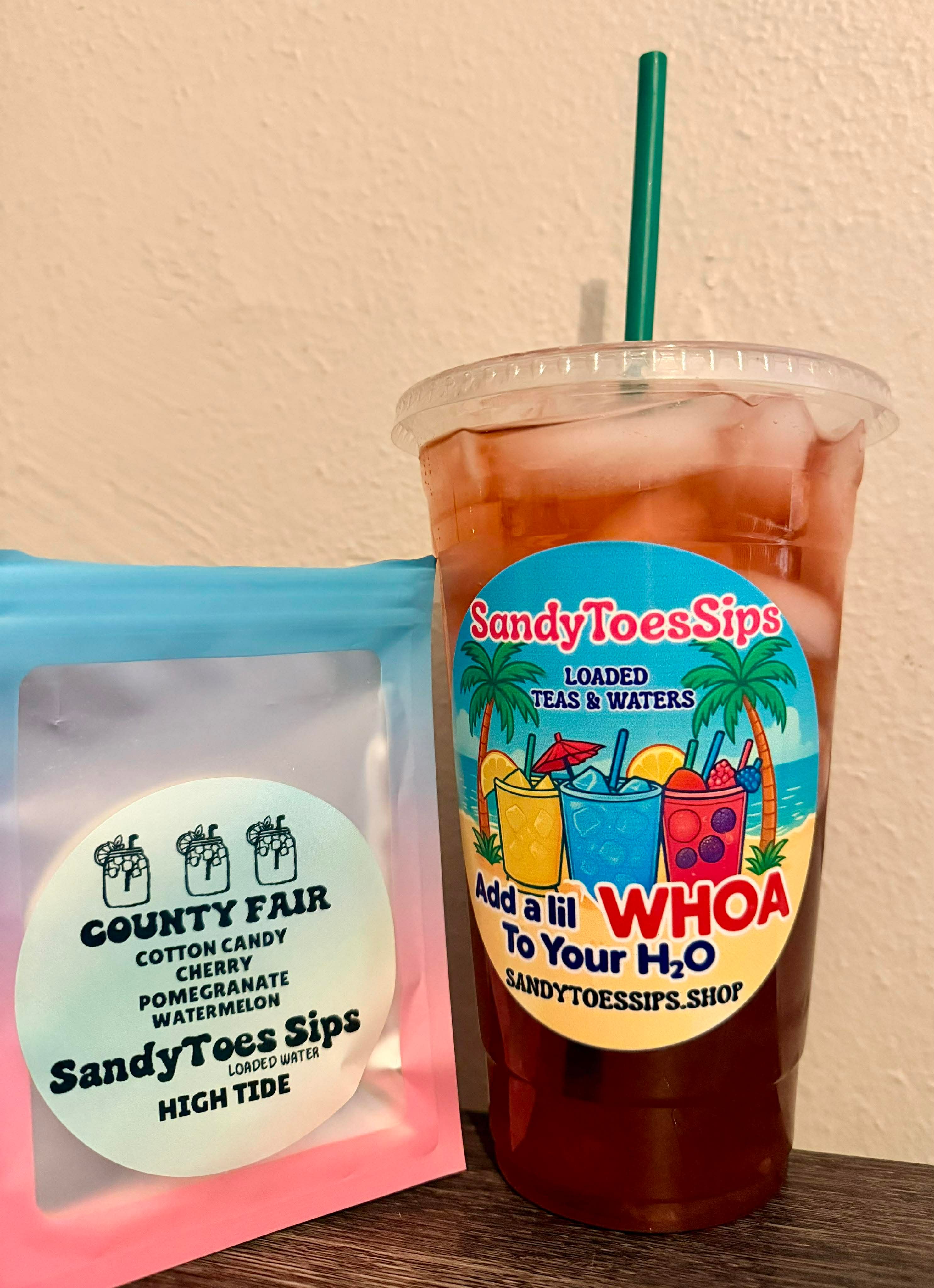 COUNTY FAIR Loaded Tea or Loaded Water  Sugar Free Gluten Free