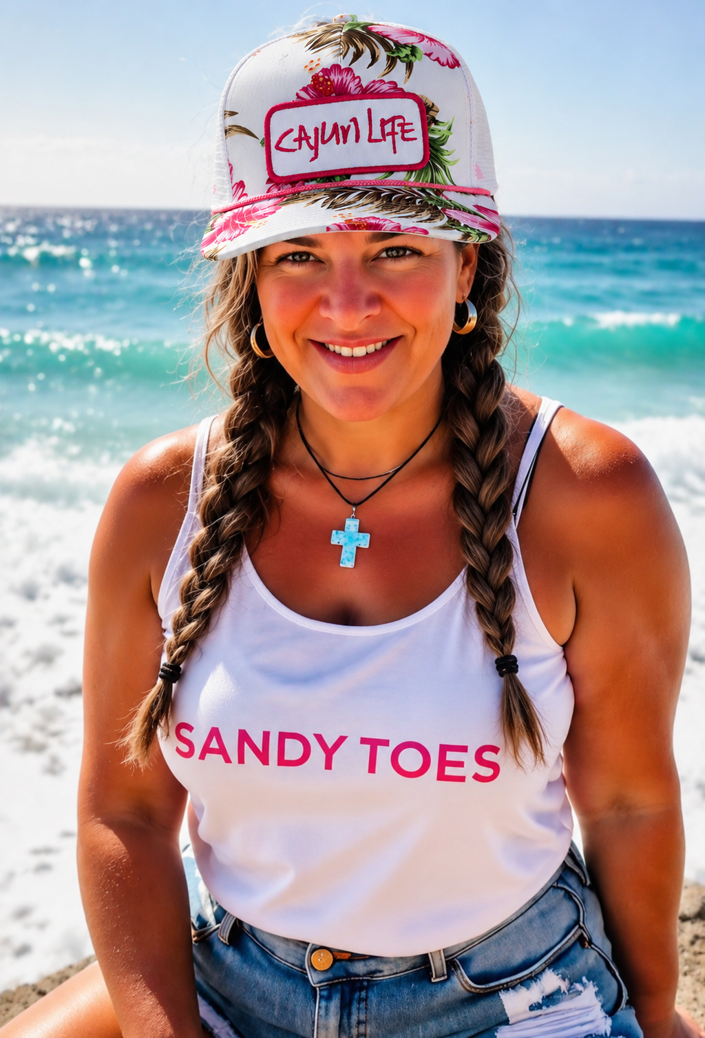 TROPICAL CAJUN LIFE TRUCKER HAT