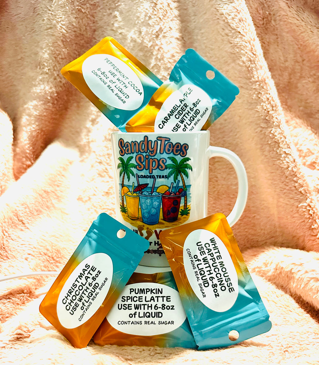 SANDYTOES SIPS COFFEE MUG & TOASTY TOES BUNDLE