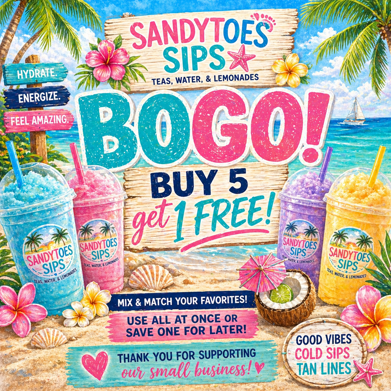 BOGO BUNDLE Loaded Tea or Loaded Water  Sugar Free Gluten Free
