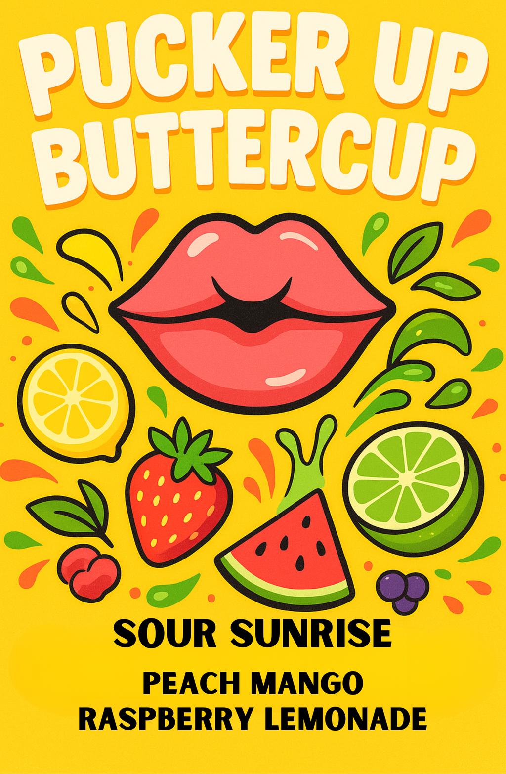 SOUR SUNRISE Loaded Tea or Loaded Water  Sugar Free Gluten Free