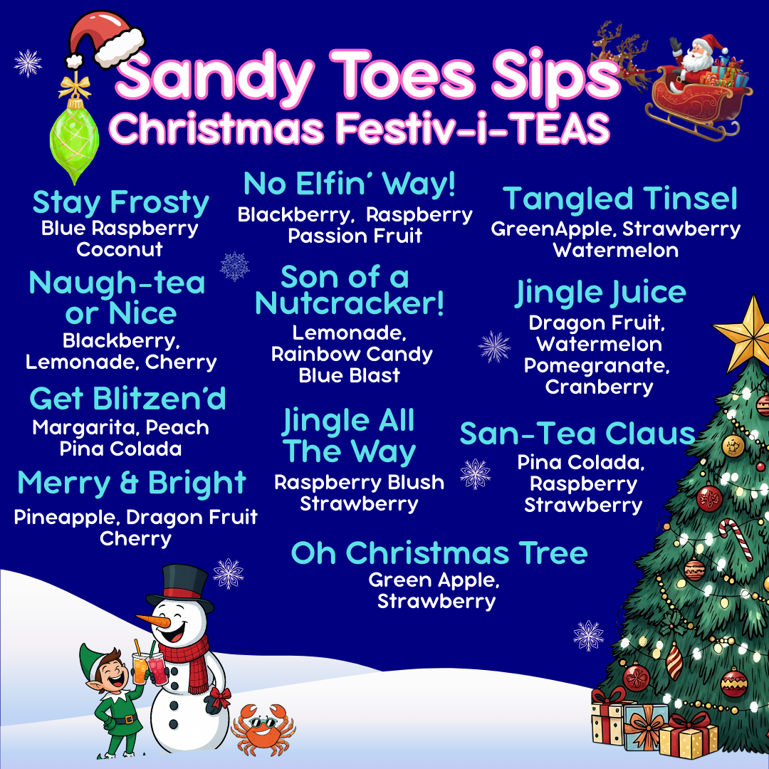 🏝️ SandyToes Sips CHRISTMAS FESTIV-I-TEAS BUNDLE