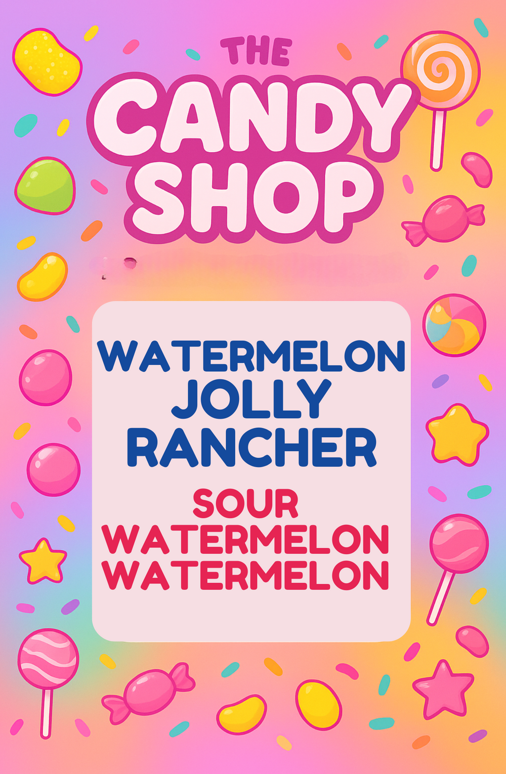 WATERMELON JOLLY RANCHER Loaded Tea or Loaded Water  Sugar Free Gluten Free