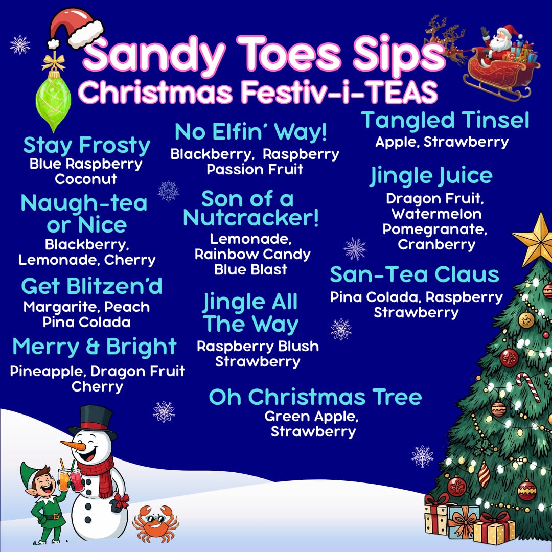 🏝️ SandyToes Sips CHRISTMAS FESTIV-I-TEAS BUNDLE
