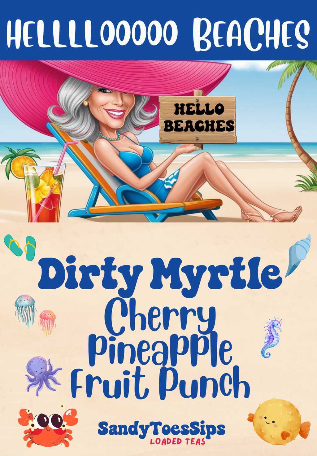 DIRTY MYRTLE Loaded Tea or Loaded Water  Sugar Free Gluten Free