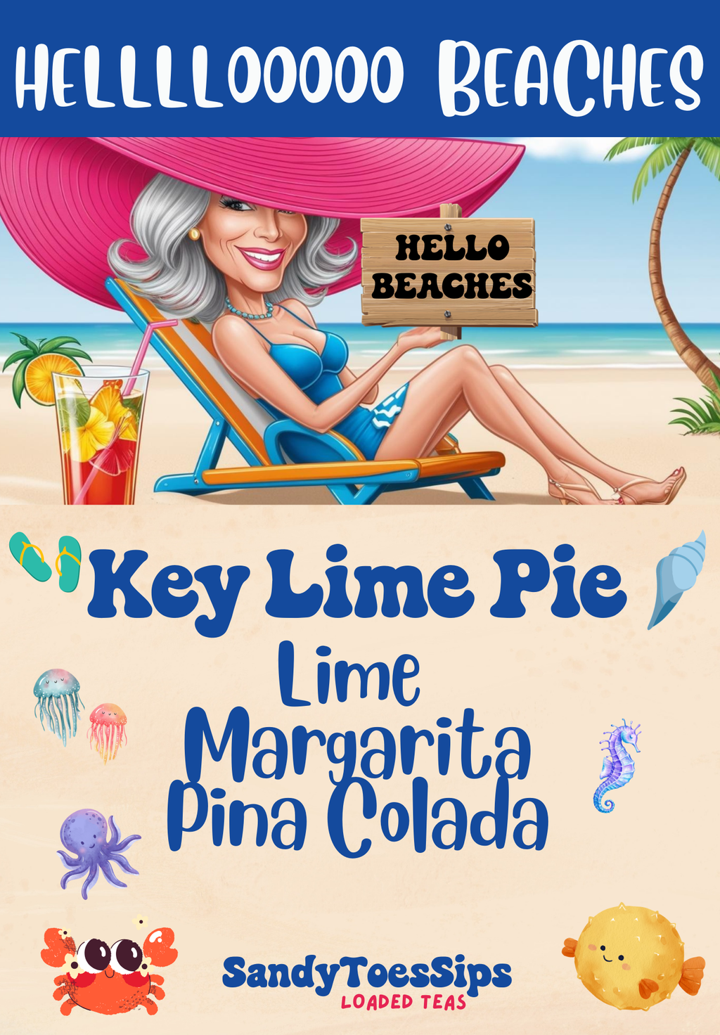 KEY LIME PIE Loaded Tea or Loaded Water  Sugar Free Gluten Free