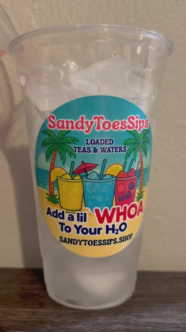 STRAWBERRY COLADA Loaded Tea or Loaded Water  Sugar Free Gluten Free