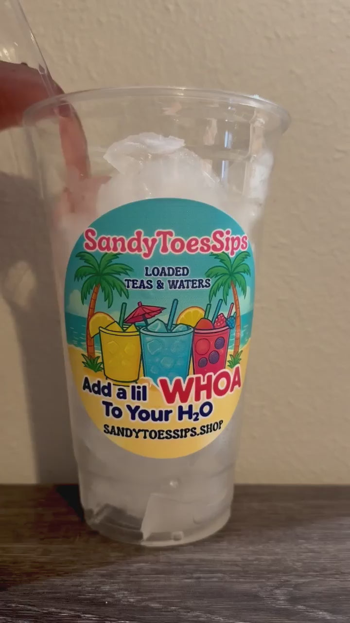 RASPBERRY STARBURST Loaded Tea or Loaded Water  Sugar Free Gluten Free