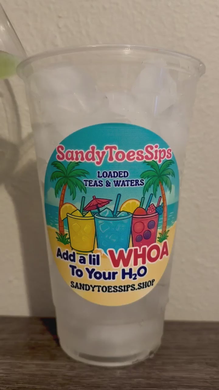 FANCY FROG WATER Loaded Tea or Loaded Water  Sugar Free Gluten Free