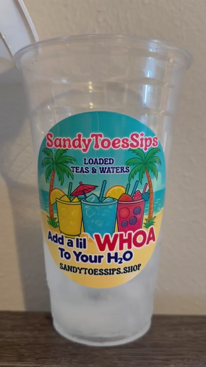 PEACH ON THE BEACH Loaded Tea or Loaded Water Sugar Free Gluten Free